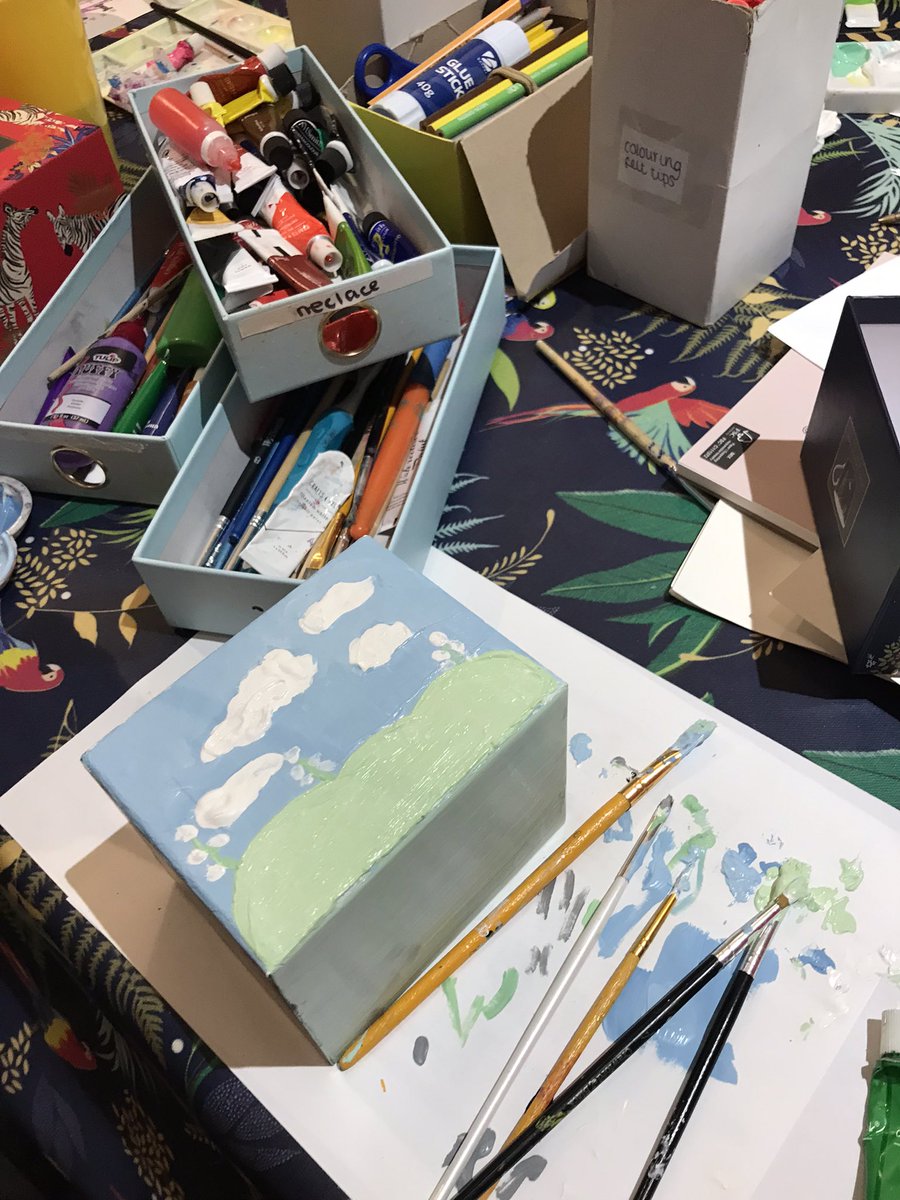 Making memory boxes today. Inspired by @Sydneydraws heartfelt book Do You Remember? Really good discussion.