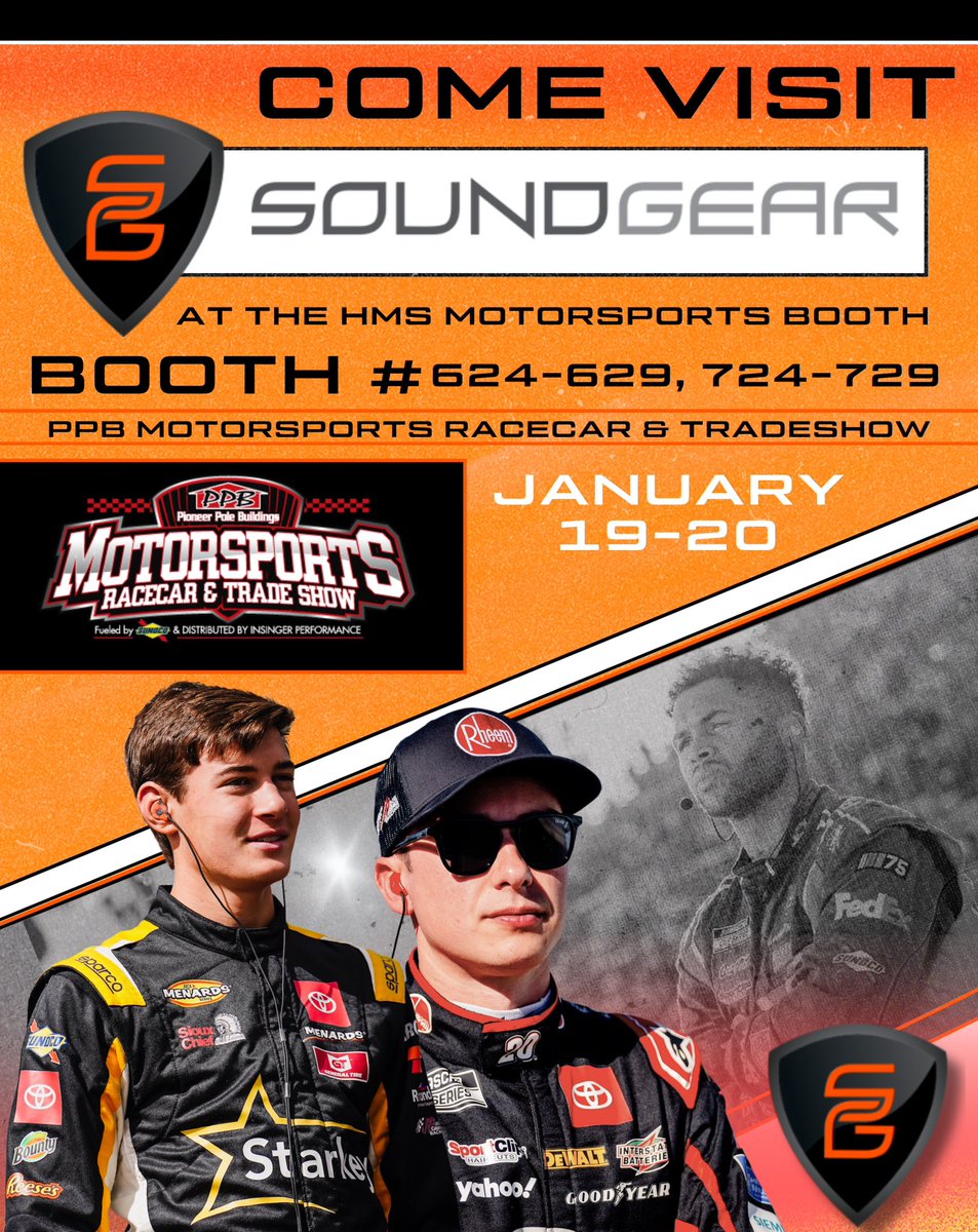 Soundgear will be at the Motorsports Racecar and Trade show in Philly with our partner @hms_motorsport this weekend. Stop in and get a set of THE race molds everyone is talking about.
