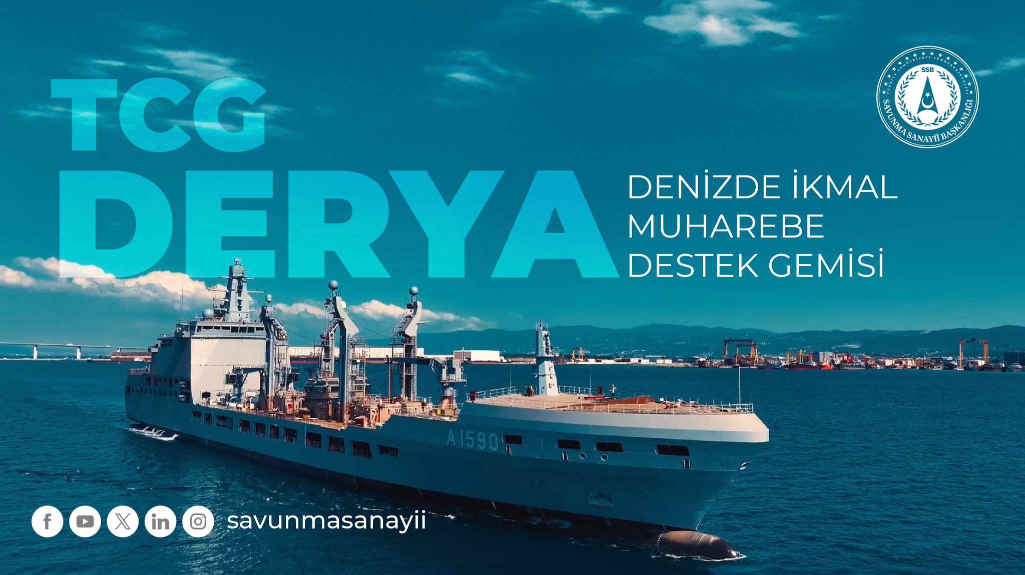 Cumhurbaşkanı Erdoğan, Yalova’da TCG Derya’nın Teslim Törenine Katılacak Kaynak: Cumhurbaşkanı Erdoğan, Yalova’da TCG Derya’nın Teslim Törenine Katılacak