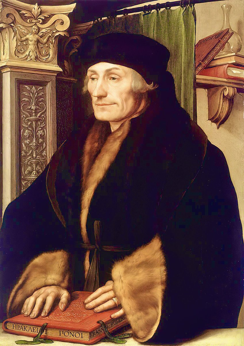 Oh, the 1520s. In December 1522, Erasmus wrote to Bishop Fisher, saying he was

“much troubled by a cough and the stone; still more by the incessant attacks made upon him by dunces.”

Even when sickly he could be savage.

amazon.co.uk/Blood-Descende…