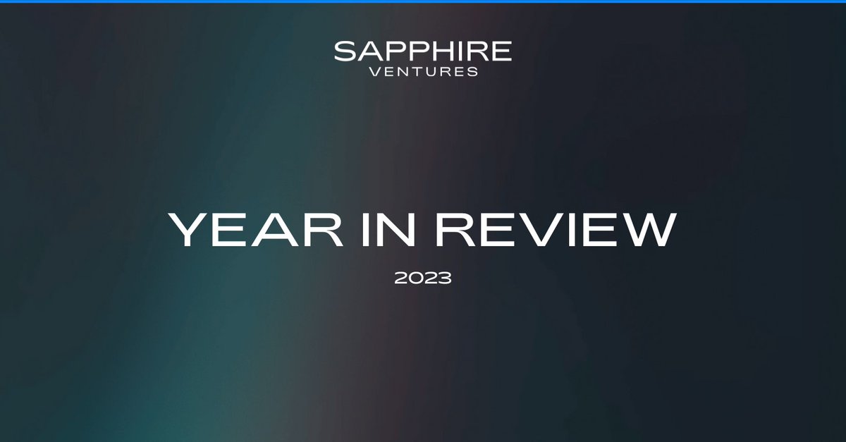 At <a href="/SapphireVC/">Sapphire Ventures</a>, we take pride in being a measured investor with a track record of backing Companies of Consequence, accelerating their growth with valuable resources, expert advisory, and a powerful network.

✨Here are our top highlights from 2023:

✔️Invested in 16 companies