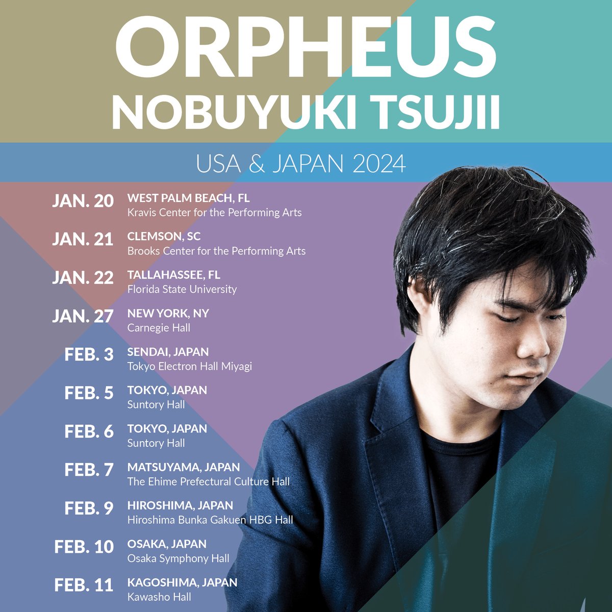 It’s always a party when Nobu performs with us, especially when we revel in the shimmering virtuosity of Chopin. Catch us on tour in the USA & Japan from Jan. 20 – Feb. 11, 2024. orpheusnyc.org/tickets-and-co… @mlliu2006 @NathalieJoachim @KravisCenter @BrooksCenterCU @WildKatPR