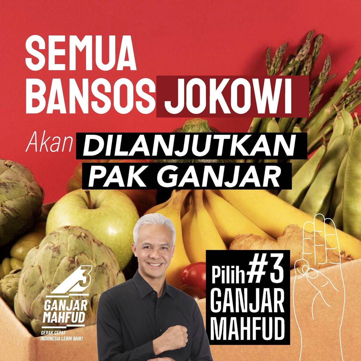 🧍‍♂️  Ganjar Mahfud Hebat #Coblos3 #3GM #GanjarMahfud2024 Bisa yuk pak menang satu putaran, capres dengan paket komplit 😍 Ganjar Mahfud Hebat #3GM #Coblos3