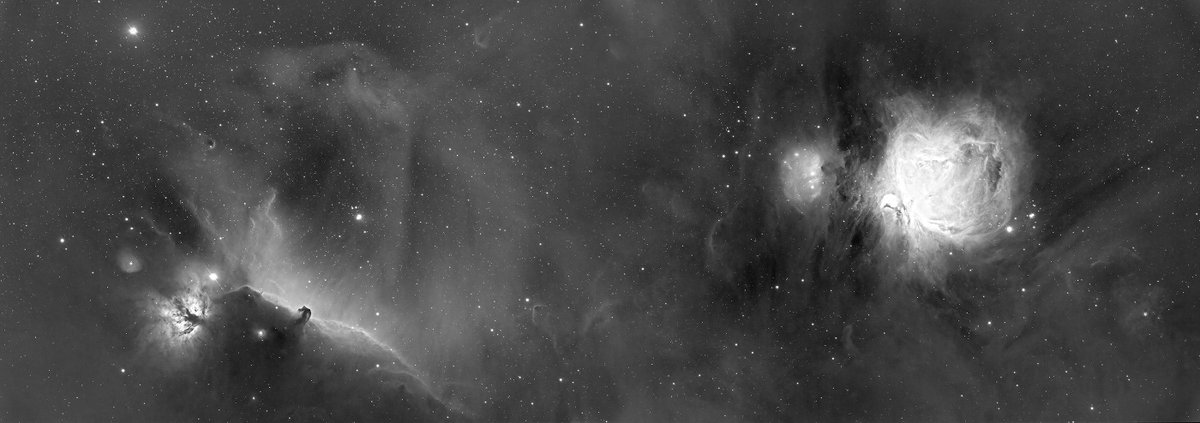 I haven’t done an mosaic in a while - 2 panels - Ha only - what a region of space - #Astrophotography