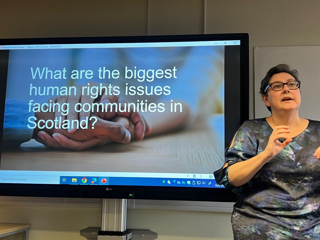 Making Rights Real (@rights_real) on Twitter photo Our Director @Clare_MacG looks deep in thought at the <a href="/EdinburghNapier/">Edinburgh Napier University</a> #GreatBigEDIChallenge asking the question...
❓️"What are the biggest human rights issues facing communities in Scotland?"
💡What do you think the main issues are? Our Director @Clare_MacG looks deep in thought at the <a href="/EdinburghNapier/">Edinburgh Napier University</a> #GreatBigEDIChallenge asking the question...
❓️"What are the biggest human rights issues facing communities in Scotland?"
💡What do you think the main issues are?