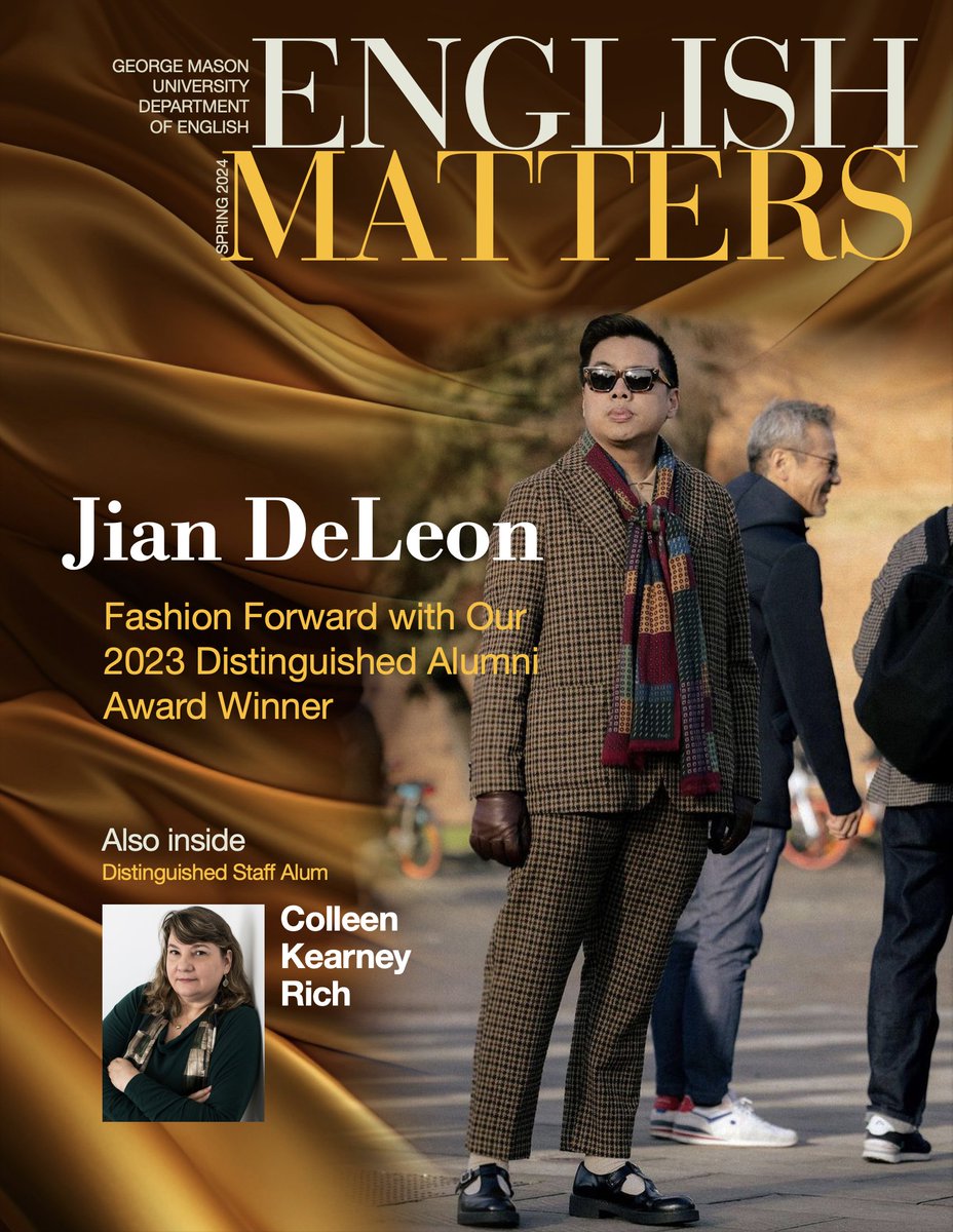 English Matters Now Available Online! Beginning this semester, English Matters, the twice-yearly news magazine of George Mason University’s English Department, will be available virtually through ISSUU rather than printed and distributed in a physical copy. #mason #georgemason