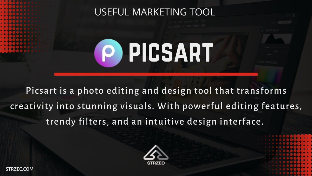 StrzecDigital's tweet image. USEFUL MARKETING TOOL SERIES - #17 PICSART EDITING &amp;amp; DESIGN TOOL

Tell us what marketing tools do you use in your business?

#picsart #photoeditingtool #photoanddesigntool #designtool #markertingtool #marketingtoolseries #marketingtoolforbusiness #strzecdigital