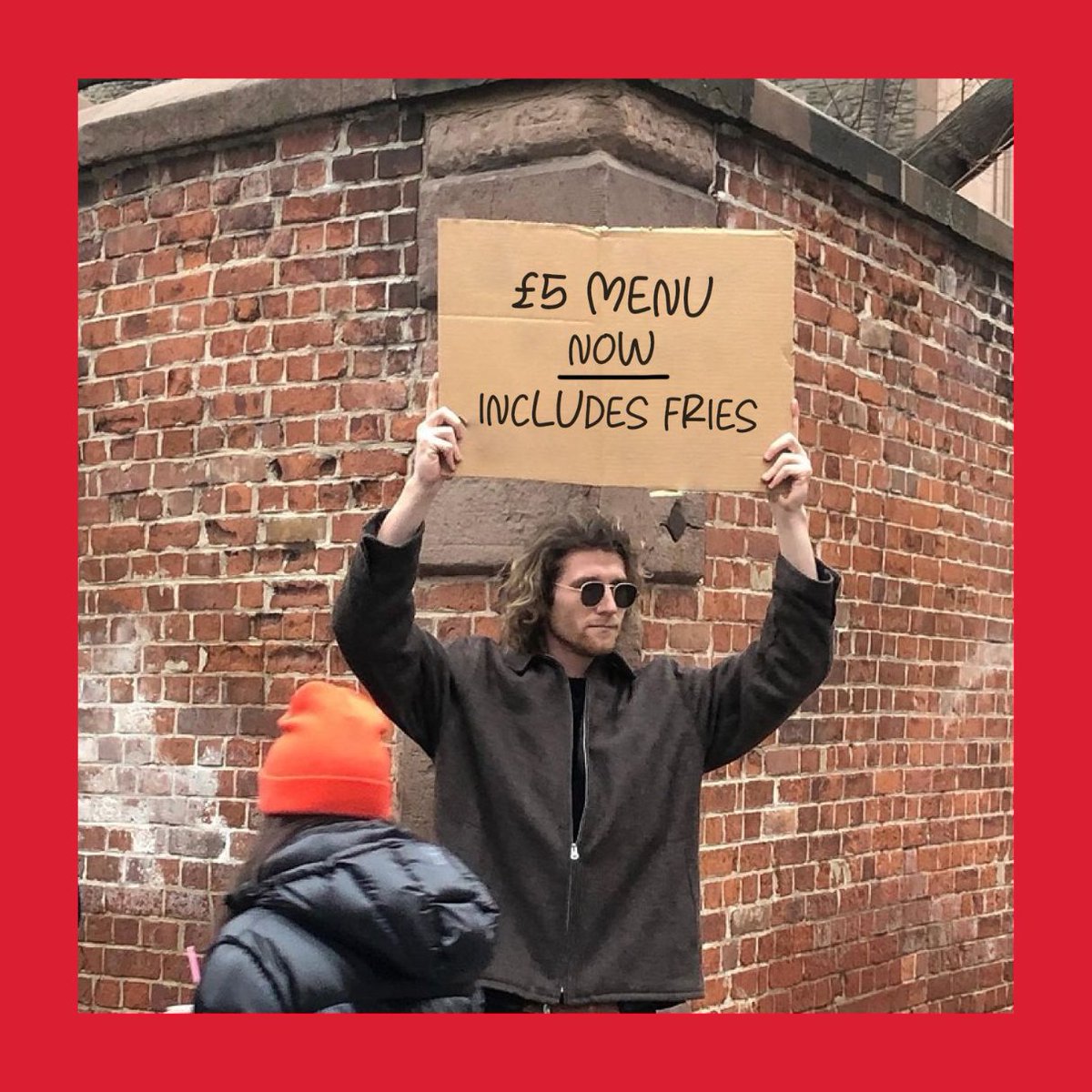 🚨THIS IS NOT A DRILL 🚨

You talked, we listened...Frankie's Fivers menu now comes with fries!
That means a juicy burger or a delish hotdog PLUS fries for only £5 🍔🌭🍟

Run, don't walk and see you soon 👋