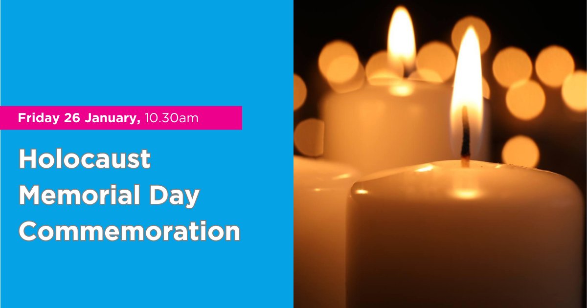 JW3London's tweet photo. Join us as we mark Holocaust Memorial Day 2024 together with @HMD_UK's Ambassador programme. This year's theme is ‘The Fragilities of Freedom.'

The commemoration will take place in person and online. Free but booking essential. 

Book at https://t.co/Ipq5v47OcB

#hmd2024 https://t.co/otf3ddXkIu