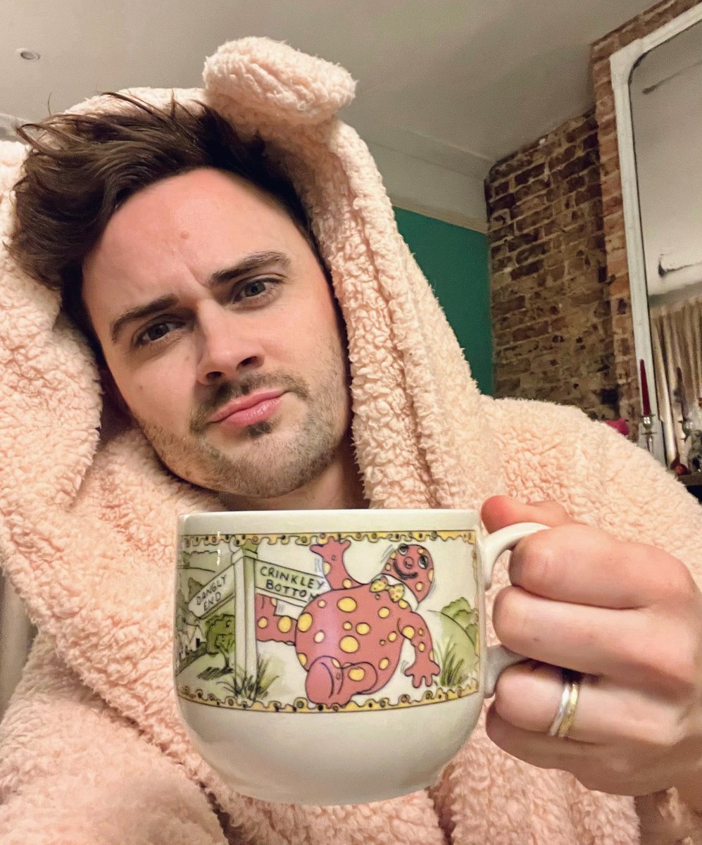 danmakeystuff's tweet photo. Mr Blobby mug makes the best tea. 

I knew of Crinkley Bottom but I hadn’t heard of Dangly End https://t.co/0AYRO68qNX