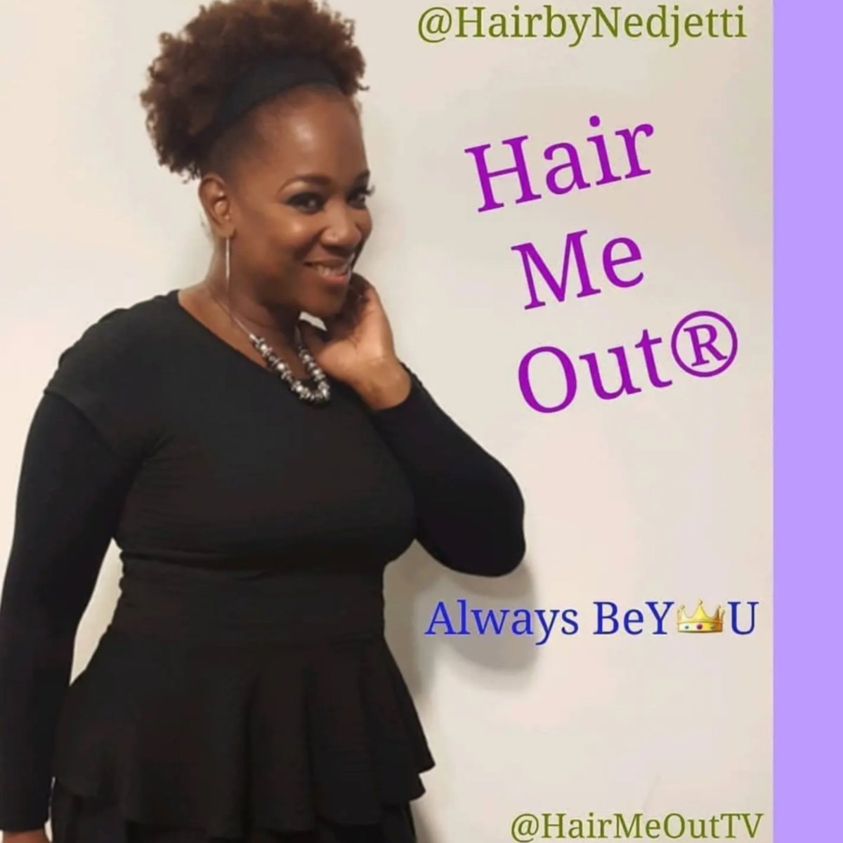 HairbyNedjetti's tweet photo. 🙆🏽♀️ #HairMeOut®
#CreateYourHappy🤸🏾♀️
🗣 #Thinkit #Sayit #Doit & #God WILL do the rest 🙌🏾
🤳🏾#Subscribe #NedjettiHarvey #Newsletter
👉🏾 https://t.co/vRX9rTe6hA
📖 #HairbyNedjetti Walk A Spiritual Journey inspirational #Ebook #memoir debuts 🔜early 2024✨️
#BeYOU👑
💞#Nedjetti✂️ https://t.co/wtmGwZYUyQ