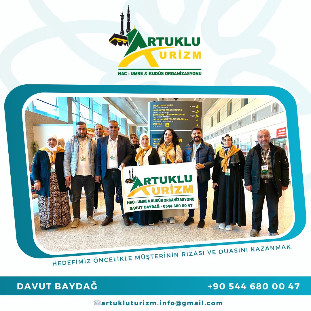 10 Ocak Vip Butik Tur
-
Artuklu Turizm Hac-Umre &amp; Kudüs Organizasyonu
-
“Hedefimiz Öncelikle Müşterinin Duası ve Rızası Kazanmak.”
-
#mardin #kabe #mekke #medine #islam #umre #hac #peygamber #zemzem #dargeçit #nusaybin #kızıltepe #ömerli #midyat #derik #mazıdağı #yeşilli #artuklu