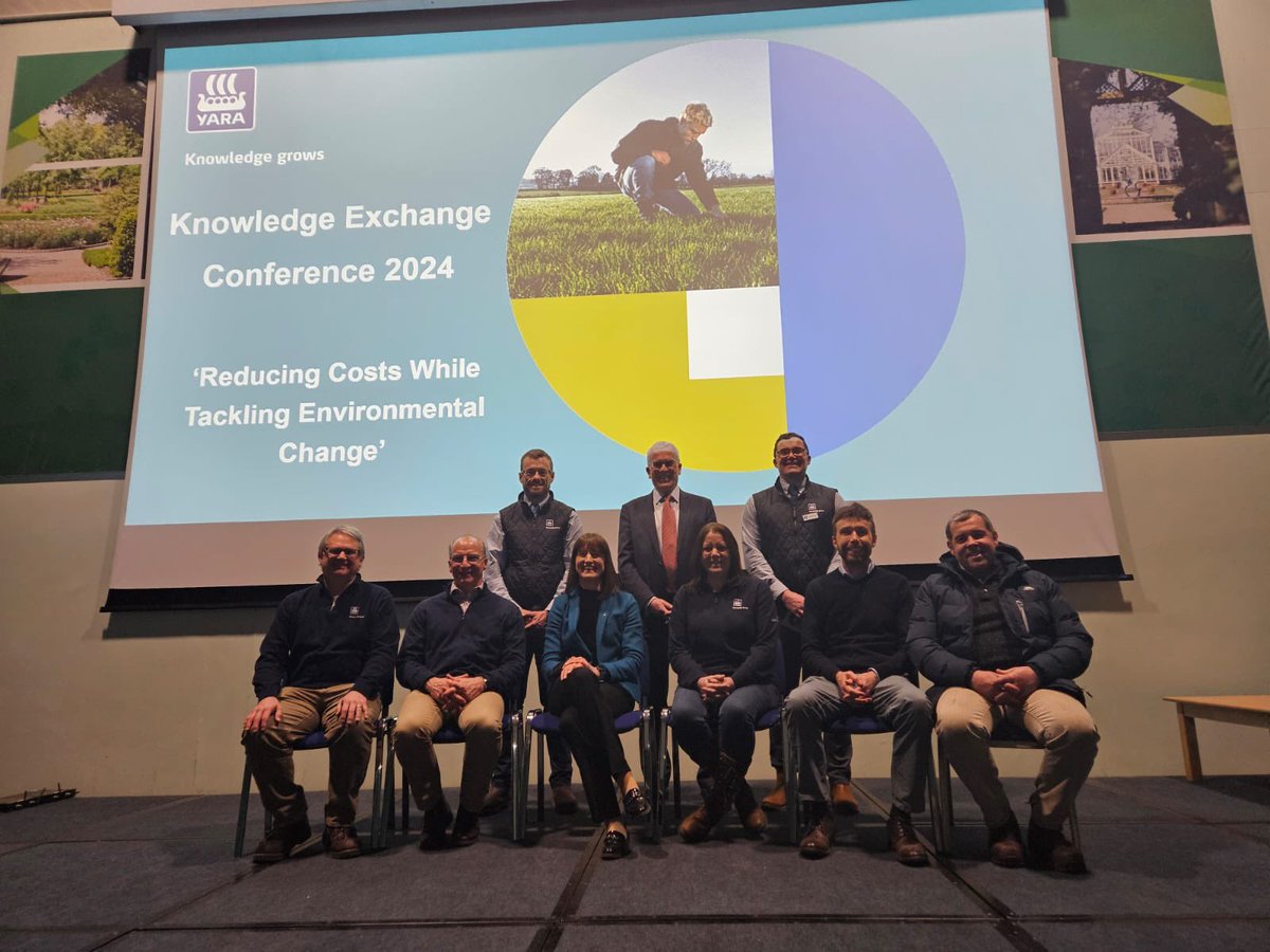 Fantastic day at the first ever Knowledge Exchange Conference in NI, thanks to all the speakers, the farmers, merchants, industry people who all attended and to all the Yara team who helped make this happen.