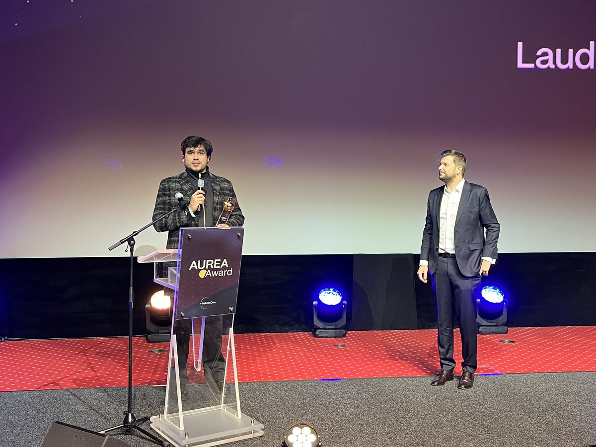 The #AUREAAward in the Creative category goes to <a href="/patchworld_/">PatchWorld</a>, a VR experience in the metaverse that lets users feel all the emotional power of music!