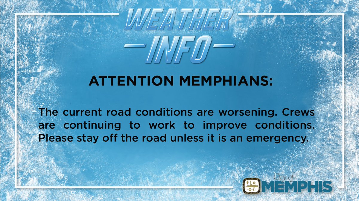 CityOfMemphis's tweet image. Memphians, please see below: