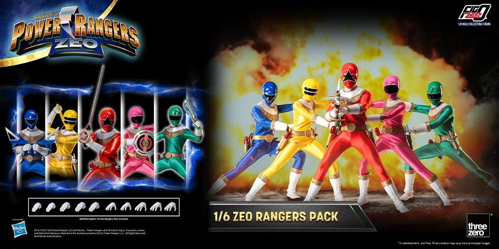 Stronger than before! The #PowerRangers have harnessed the power of the Zeo Crystals and are coming to your collection as the Power Rangers Zeo FigZero 1/6 Zeo Rangers! Available now for pre-order on #HasbroPulse!