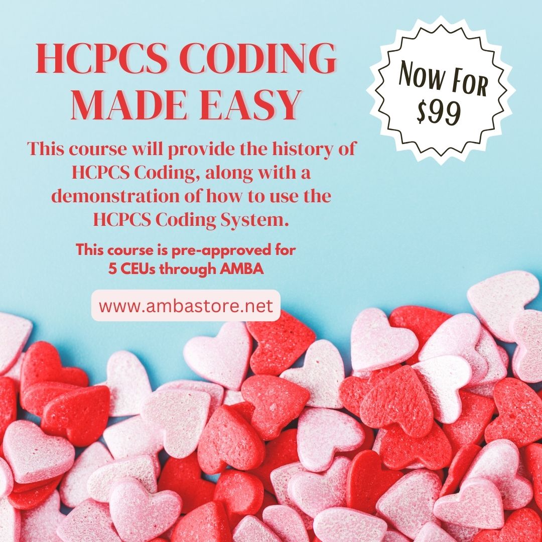 AMBAnet's tweet image. Unlock the secrets of Valentine's Day with our "HCPCS Coding Made Easy" course! 
💖  Enroll now for a heartwarming learning experience:zurl.co/WyGc  
Join us on this coding adventure! 
💕🏥 #HCPCSCoding #ValentinesLearning #HealthcareEducation #MedicalCoding