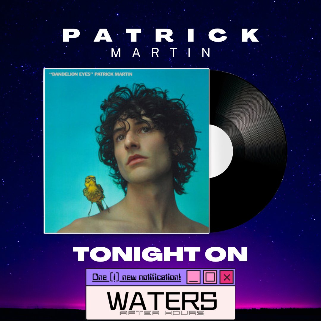 Tonight on Waters After Hours 🔽

-Get into the conversation with Patrick Martin and hear his song 'Dandelion Eyes'!
-Deets on Dua Lipa's new relationship 😍
-Who's going into the Songwriters Hall of Fame?

Listen TONIGHT 7 til midnight on B106 #top40music #easttn #tricitiestn