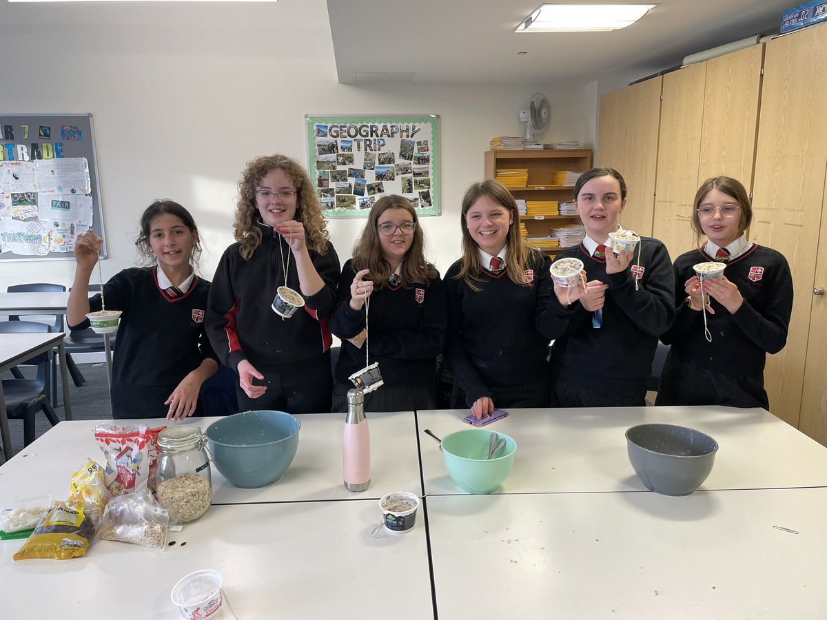 Eco club enjoyed making fat ball feeders for birds this week 🐦‍⬛🥜
