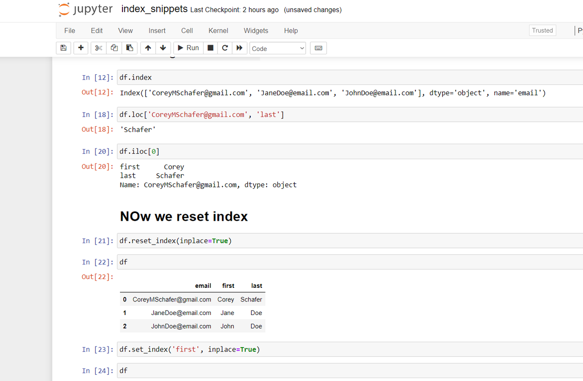 Prabhav_9252's tweet photo. #30daysofcode #30daysofDataAnalysis
Day 5 Today learned the concept of Indexing in Pandas Library as today was very hectic schedule i learned this much only https://t.co/lBOhwHwM5K