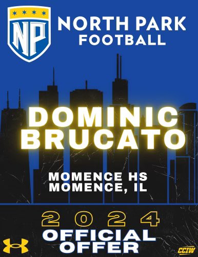 After a great talk with <a href="/CoachMartin_10/">Clay Martin</a> I am blessed to recieve my fourth offer to play football for <a href="/NPUFootball/">North Park Football</a>