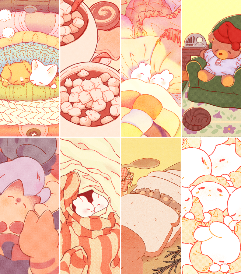 riibrego's tweet photo. winter warmth (wallpaper sets below!) https://t.co/qqUnRxbY1b