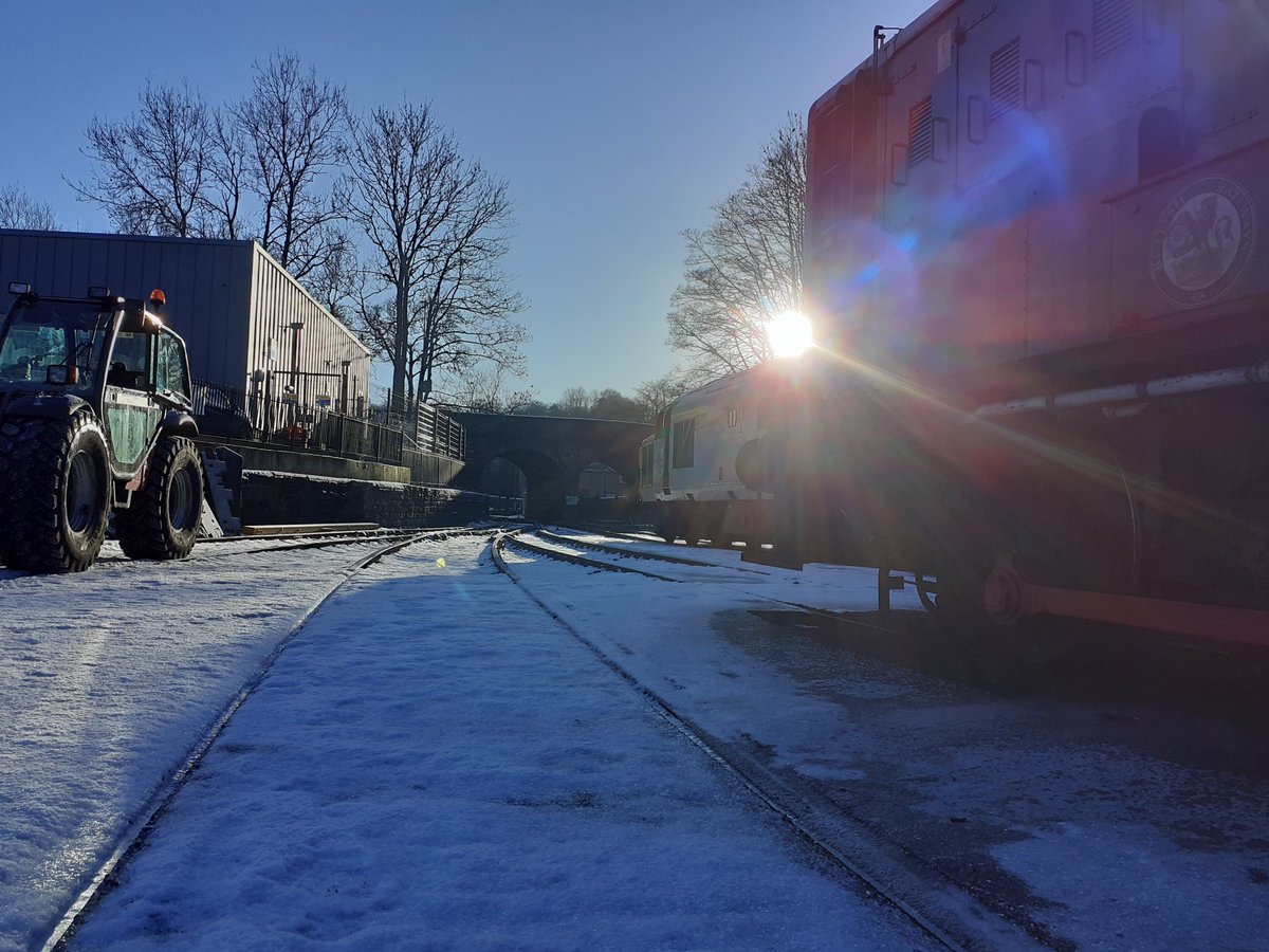 colin_walker68's tweet image. Extremely cold today in @WorthValley #kwvr #Haworth #locodept, but lovely in the sunshine. Inside, where it felt actually much colder 🥶, one of today's few hardy soles, Derrick slaving away at the superheater header inside 78022's smoke box. #heritage #volunteers #shedlife