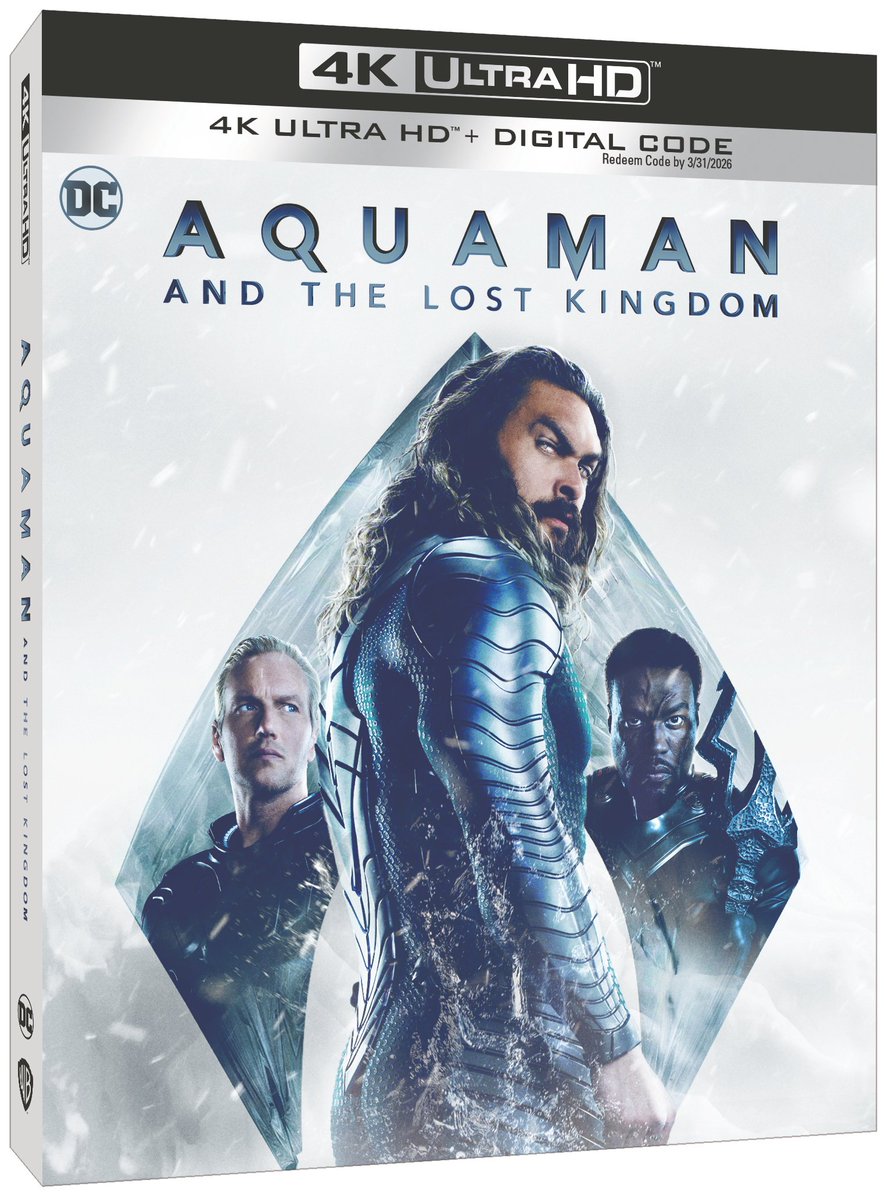 Aquaman and The Lost Kingdom will be released on blu-ray and 4K on March 12. It is available on digital starting January 23. Exclusive: comicbook.com/movies/news/aq…