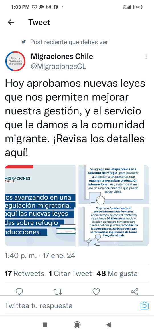GokuleshIsBack's tweet photo. Hasta cuando vamos a seguir aguantando esta invasión por la traición de la casta política y este nefasto gobierno??no mas inmigración,no mas invasores,basta con empobrecer a Chile. #ChileEsDeLosChilenos #CierrenFronteras #DeportarIlegales #ExpulsionMasiva #RefugiadosASuCasa https://t.co/jpv2CINtA8