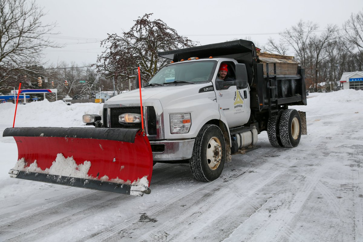 PHMschools's tweet photo. We're grateful to all of our employees for their hard work. Shout-out today to our maintenance &amp; custodial workers for their dedication to snow and ice removal. Their day starts in fridged temps at 4:00 a.m. so we can have safe parking lots and sidewalks! #ThankfulThursday https://t.co/ngggwcNCmc