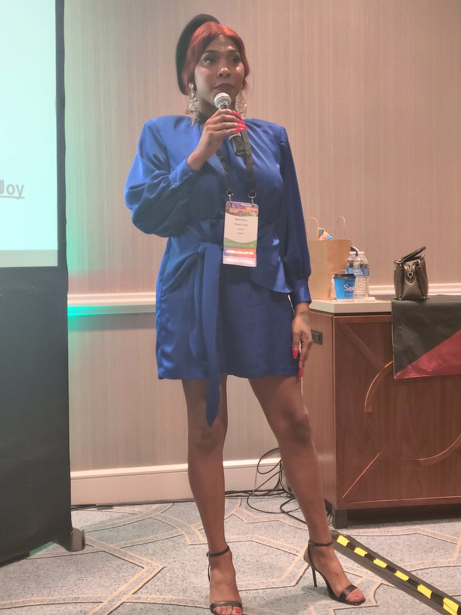 #PositivelyTrans member Milan Sherry speaks in the Indigenous Day Long Institute at #CreatingChange2024 about her mom's life as a youth and young adult in the Sioux tribe of South Dakota. Today, Milan questions her indigeneity having grown up in predominantly black neighborhoods.