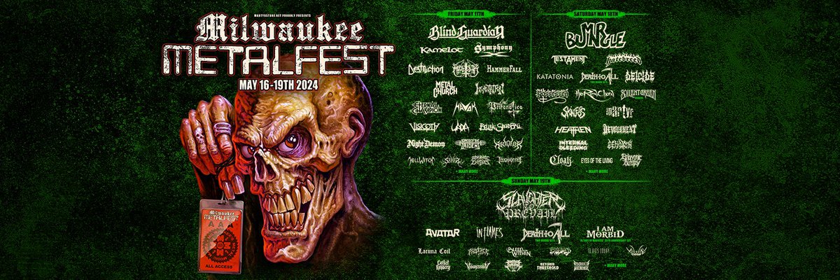 Our friends at @MKEMetalFest are giving you $15 off Saturday tix using the code MRBUNGLE5 til Jan 25th! Get tickets here: therave.com/metalfest