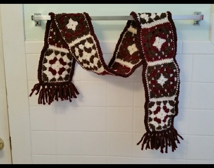 eilonewy's tweet photo. @Just_a_Nerdd Ooohhh ^_____^ lovely colors they look very warm so you're knitting a scarf? the colors remind me of one of the first scarves I ever made💕 I crocheted it out of granny squares and then promptly forgot how to make granny squares🤭🤭 Chenille yarn will be very soft and warm.☺😊 https://t.co/jqwcayHRcE
