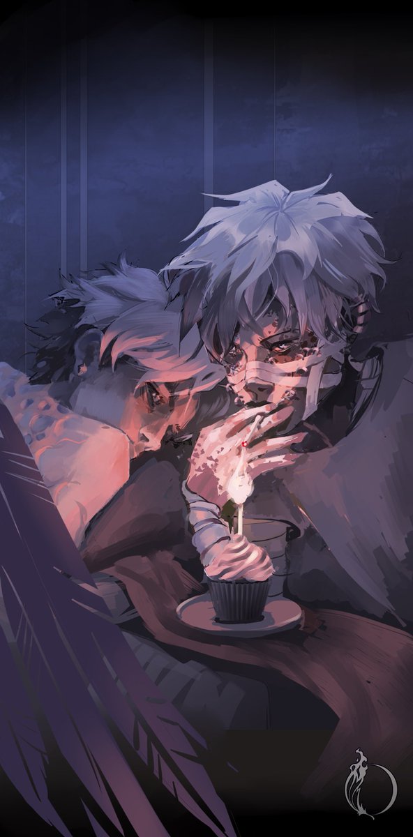 Finally, we’ve one last tender Dabihawks moment, by one of our incredible guest artists <a href="/yohengrad/">yohengrad #НетВойне</a> 💙💛 Happy birthday, Touya! May you find the happiness that you deserve 🥹 💫