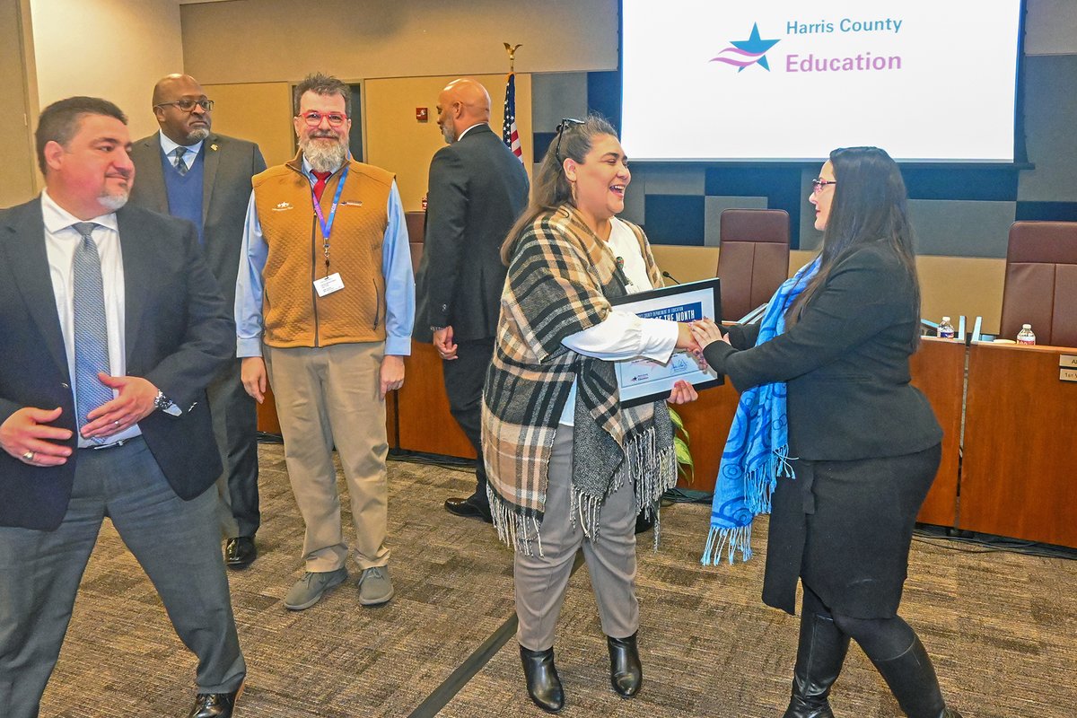 Congratulations again to the 1st #HCDE Employee of the Month for 2024. Executive Administrative Assistant Norma Rodriguez was recognized by the Board of Trustees for her service and in being a lifeline of support to the Department. #BeTheImpact🎉