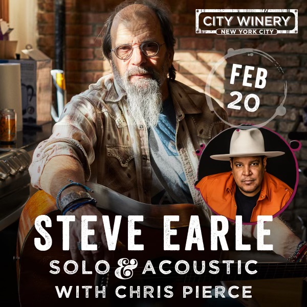 NEW YORK CITY! I’m honored beyond measure to be opening for the legendary @SteveEarle on TUESDAY FEBRUARY 20th at @CityWineryNYC - Tickets going fast and on sale now! citywinery.com/new-york-city/…
