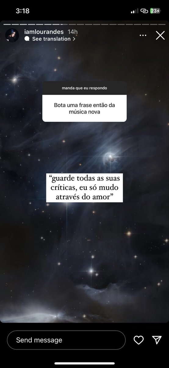 centralourandes's tweet photo. 🚨GRAVE 🚨 Lourandes responde caixinha de perguntas via  stories sobre lançamento de sua nova música. 
Ao que tudo indica ainda não temos data de lançamento: 
 “Epa epa epa (pronunciamento oficial)” https://t.co/YlkkLqTYvD