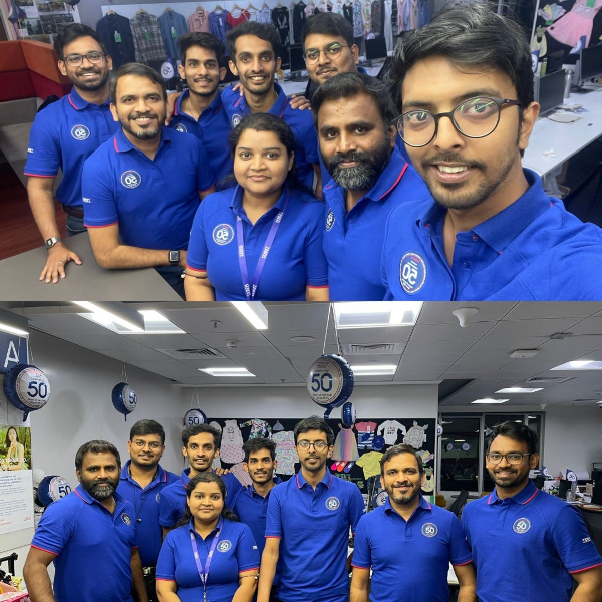 Atul_Ranj's tweet photo. "Cheers to the hard work and dedication that led to our office success – a testament to the incredible team we have!".... Celebrating 50 Years for TESCO Sourcing.....
@Tesco_Bengaluru @01sumitmitra https://t.co/GwNgZsVSwY