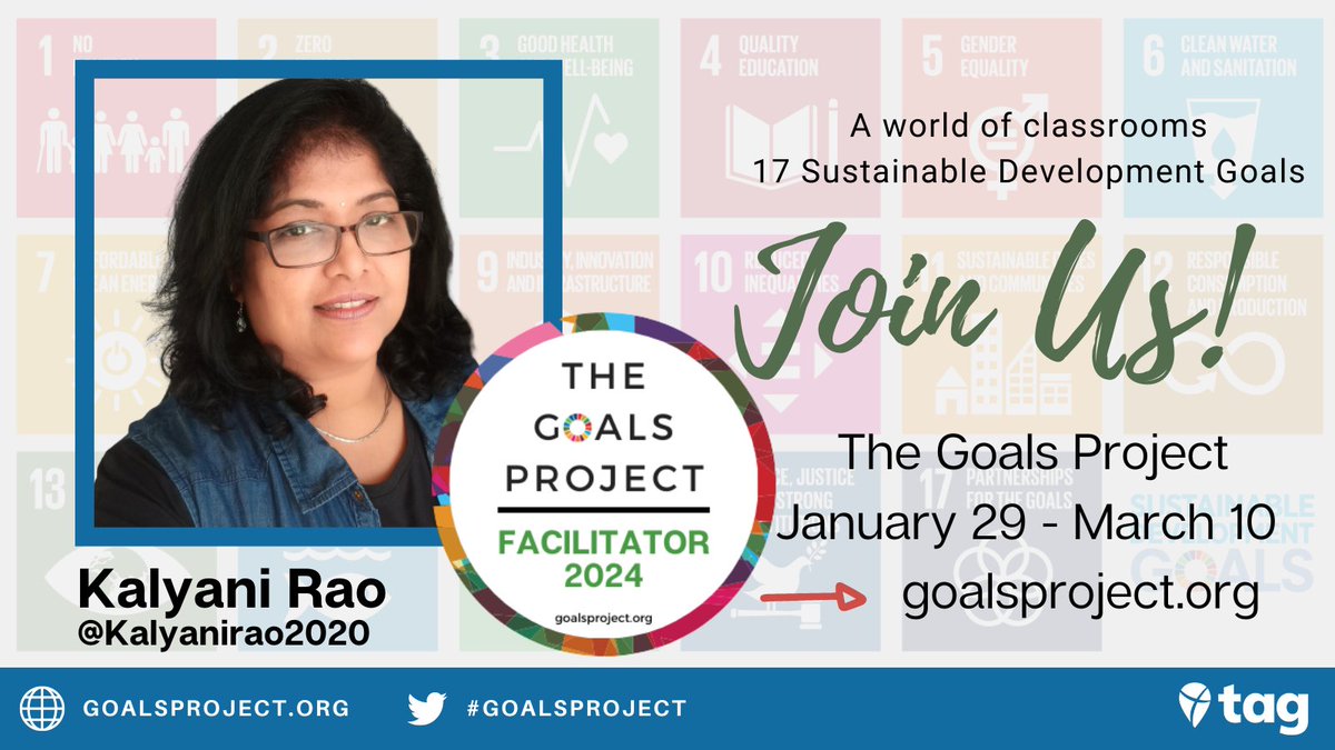 We are thrilled to welcome teachers along with your students, from across the world to join un in the celebration of the UN Sustainable Development Goals and taking action in the classroom, starts from Jan 29 to Mar 10, 2024. Register now on goalsproject.org  #GoalsProject