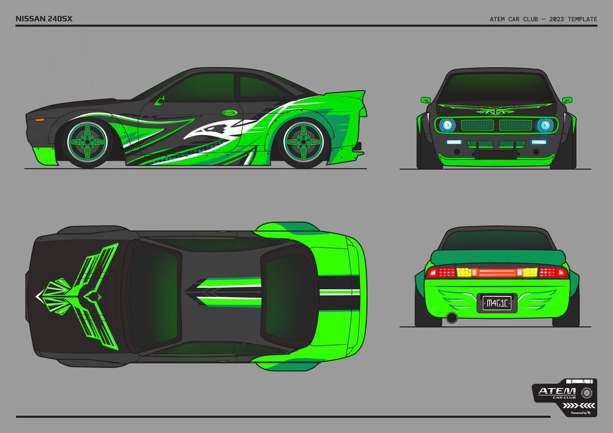 MagicMoArt's tweet photo. My 2nd entry for the @atemcarclub 240SX Design Competition!  #ATEMIRL240SX https://t.co/ypLr5SftJ4