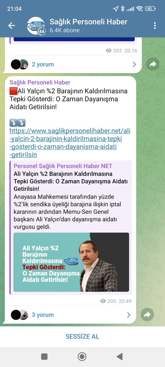 %2 olmadı
Gelsin 
Dayanışma aidatı.
 Oturduğunuz TİS masasında memur maaşları için  bu kadar çabalasaydınız ya🙈
Ama,
Sizin derdiniz Memurun cebine giren değil, kendi kasanıza giren.
<a href="/MemurSenKonf/">Memur-Sen</a>
<a href="/_aliyalcin_/">Ali YALÇIN</a>