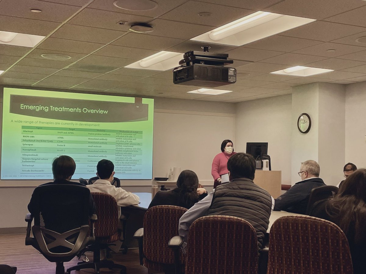 Terrific <a href="/PennKidney/">Penn Kidney</a> Grand Rounds by Dr. DeOliveira <a href="/MargaretD128/">Margaret DeOliveira, M.D.</a> (GN Fellow) and Dr. Geara (Clinical Director of the Glomerular Disease Program) on IgA Nephropathy and New Treatments
#GlomerularDisease