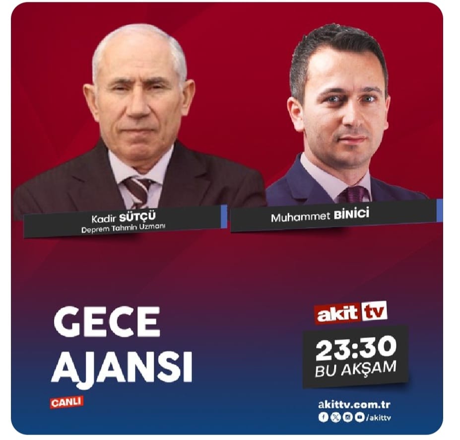 Bu gece saat 23:30'da AKİT TV de sorulara cevap vereceğim.