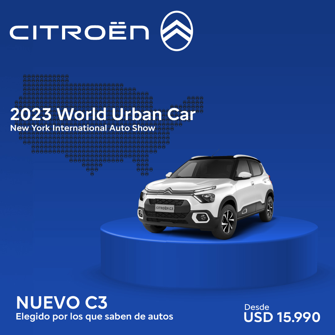 El Nuevo C3 fue elegido por más de 100 periodistas especializados de 32 países, con el premio: 2023 World Urban Car.
Lo eligen los que saben, elegilo vos también, desde USD 15.990 imp inc.
Conocé más en: citroen.com.uy

#citroën #citroenuruguay #nuevoc3 #citroënnuevoc3