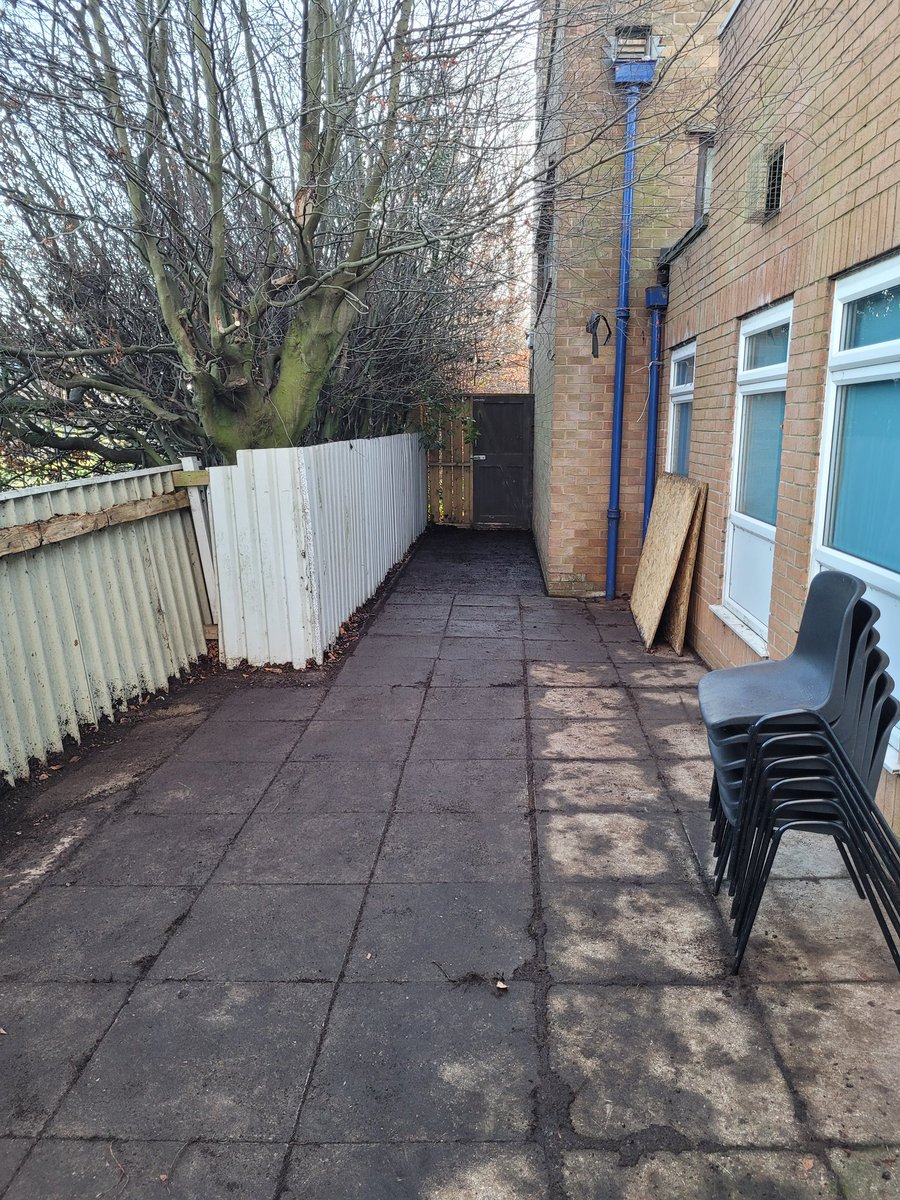 'If you want a job doing....' Ask a group of grumpy old man! 
After photos of the patio area.
We ache in places that we didn't know existed!
Well done The Port Men in Sheds.  A superb effort and improvement today. #Shedquarters #newshed #menswellbeing #meninsheds