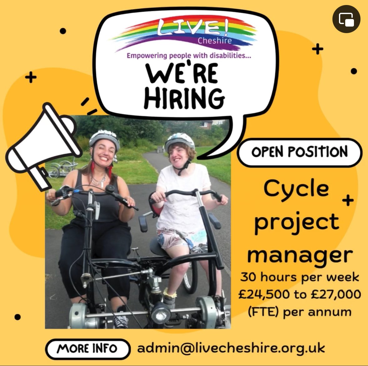 Looking for the ultimate bike geek to join our amazing team &amp; bring cycling joy to our SEND community 🚴🌈🚴
