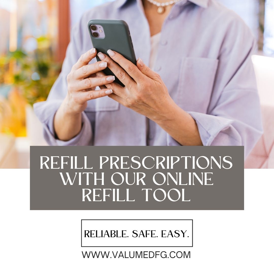 No need to wait on hold, no need to get out... simply use our online refill option to refill your prescription(s)! #fortgibson #pharmacy