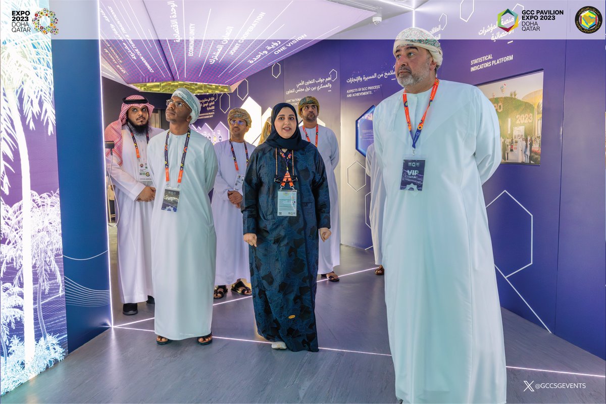 GCCSGEVENTS's tweet photo. زيارة سعادة السيد/ سعيد بن سلطان بن يعرب البوسعيدي، وكيل وزارة الثقافة والرياضة والشباب للثقافة بسلطنة #عُمان لجناح #مجلس_التعاون في #إكسبو_2023_الدوحة. https://t.co/XLyXsOGqd9