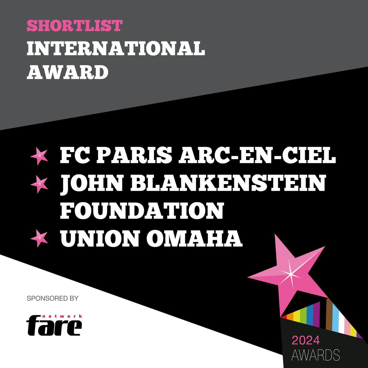 In the International Award category of the #FvH2024 Awards, the judges have shortlisted the following nominees: 🎉@fcpaec 🎉@Official_JBF 🎉@Union_Omaha Good luck everyone!