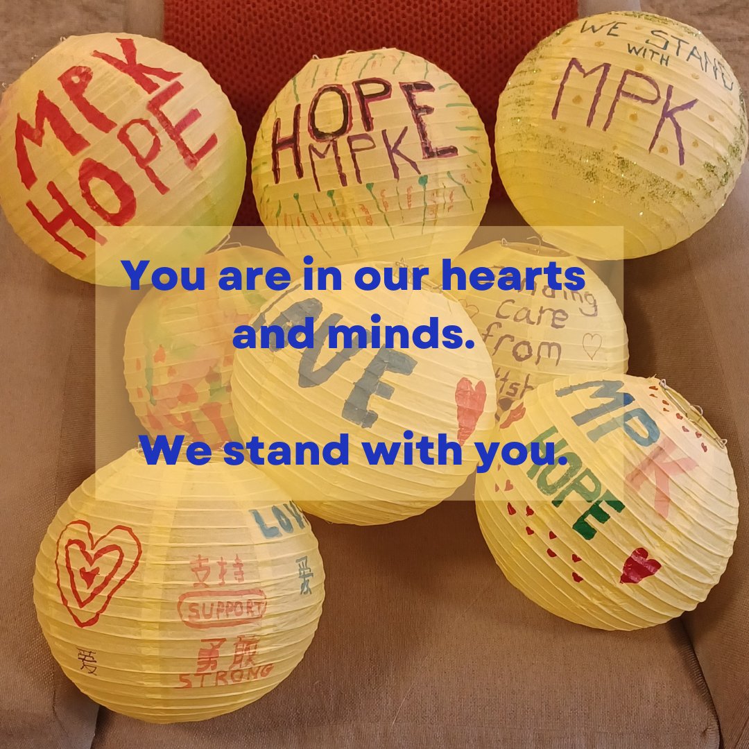These lanterns, created by families and survivors of Oct. 27th and 10.27 Healing Partnership staff, are in honor of the Monterey Park community and @mpkhope on the first commemoration of the Lunar New Year tragedy. We stand with you. May their memories be for a blessing.